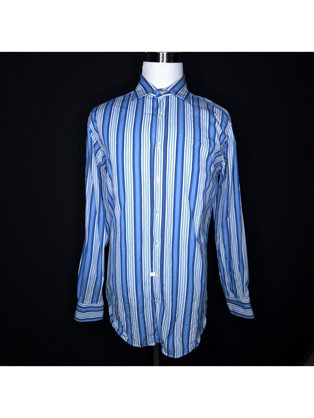 Men's Etro Multicolor Paisley Long Sleeve Button Up Shirt Sz IT 44